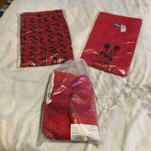 Unisex Disney Red Mickey Mouse Sleepwear Set SZ XXL-NIP